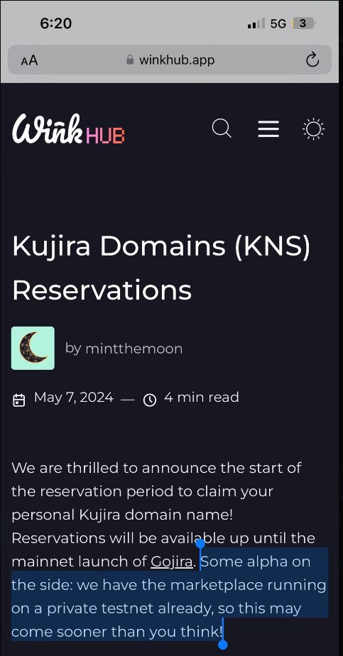 𝗞𝘂𝗷𝗶𝗿𝗮 𝗘𝗰𝗼𝘀𝘆𝘀𝘁𝗲𝗺 𝗨𝗽𝗱𝗮𝘁𝗲𝘀 

Amidst the downturn in market actions, here's a dive into the Kujira ecosystem latest updates and how you can stay positioned. 

👇 
1.@KujiraDomains The Kujira name services is live! Get your unique ID here
x.com/KujiraDomains/…