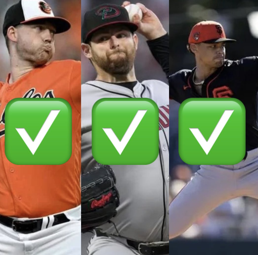$50 to Someone who LIKES this⬇️

3-0 MLB Sweep 🧹🧹🧹

Kyle Bradish Over 4.5 Strikeouts✅
Jordan Montgomery Over 16.5 Pitch Outs✅
Jordan Hicks Over 4.5 Strikeouts✅

22-10 (69%) Run on MLB last two weeks

LETS SEE ALL THE WINNING SLIPS 💰