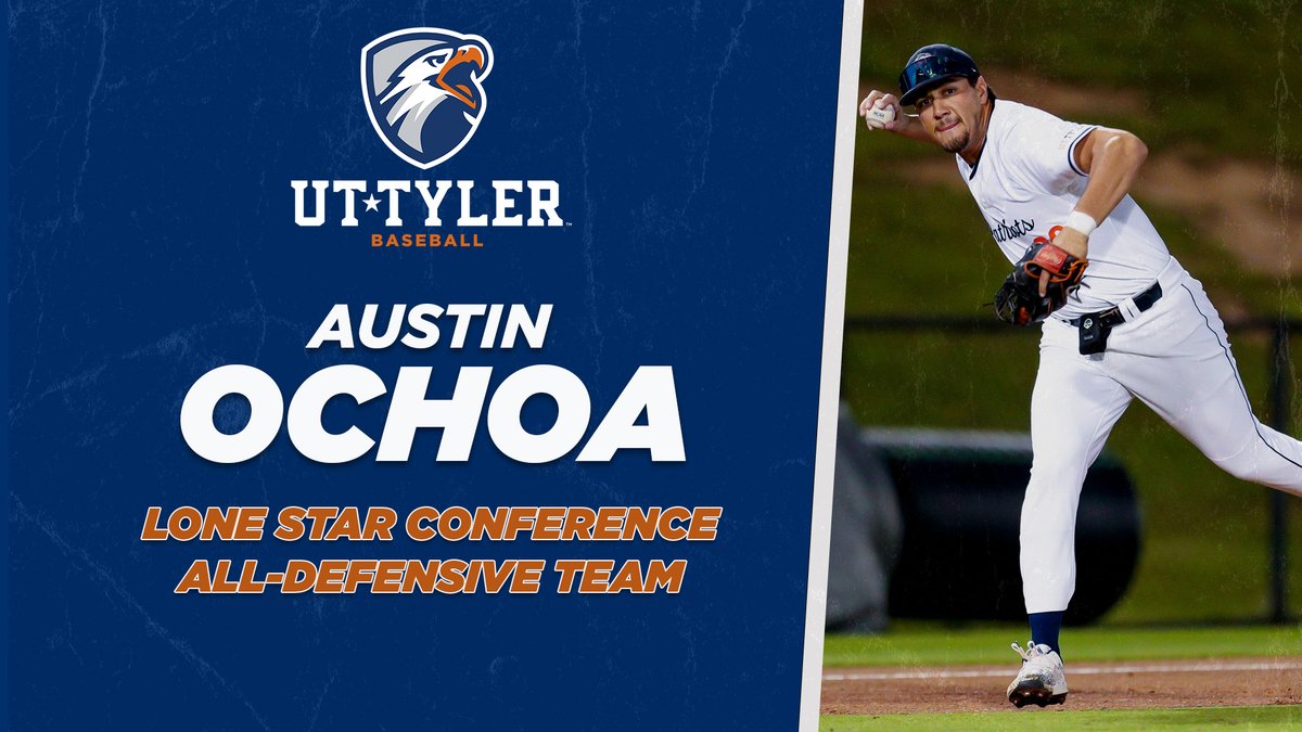 uttylerpatriots's tweet photo. BASE | Austin Ochoa was an anchor at the hot corner all year long after starting every game for the Patriots and posting a .944 fielding percentage on his way to an LSC All-Defensive Team nod!

RELEASE: https://t.co/vRk3DVILba

#SWOOPSWOOP https://t.co/KJEjr56RhH