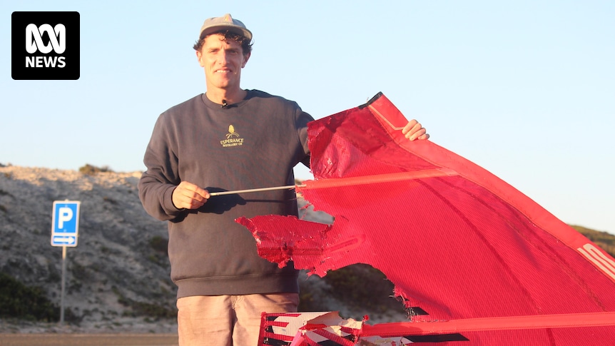 Australian fllwers➡️ Windsurfer describes harrowing moment a 3m shark mauled his sail before circling him: An Esperance resident would happily never see a shark again after being circled for five minutes on a broken windsurfer by the ocean's… dlvr.it/T6cqHF #Trump2024