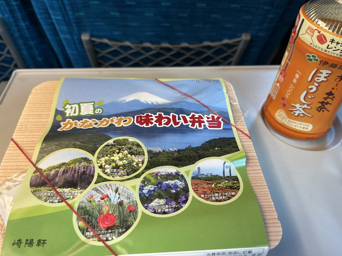大阪に向かう新幹線の中で お弁当いただきます。