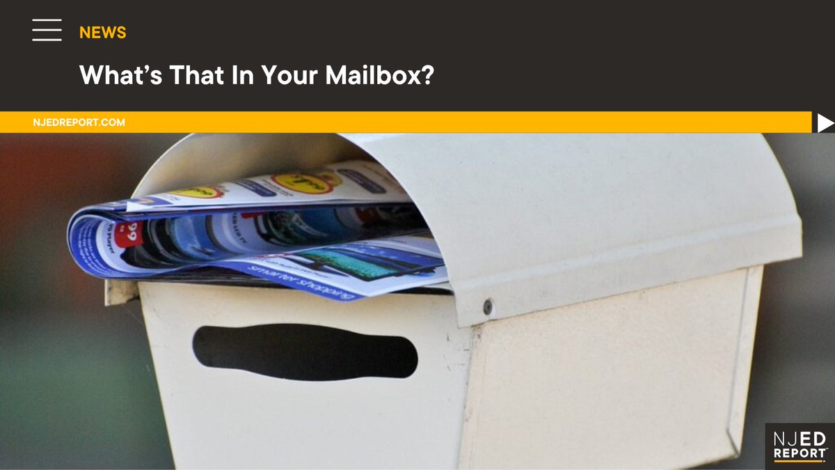 What’s That In Your Mailbox? njedreport.com/whats-that-in-… #NJEdReport #NJSchools @LauraWaters @NJEA @SeanMSpiller @TheNJGlobe @SunlightPolicy @starledger @njdotcom