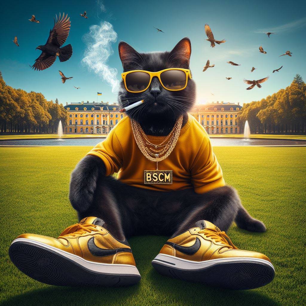 In a world full of chaos, Our black cat brings peace and luck for us.