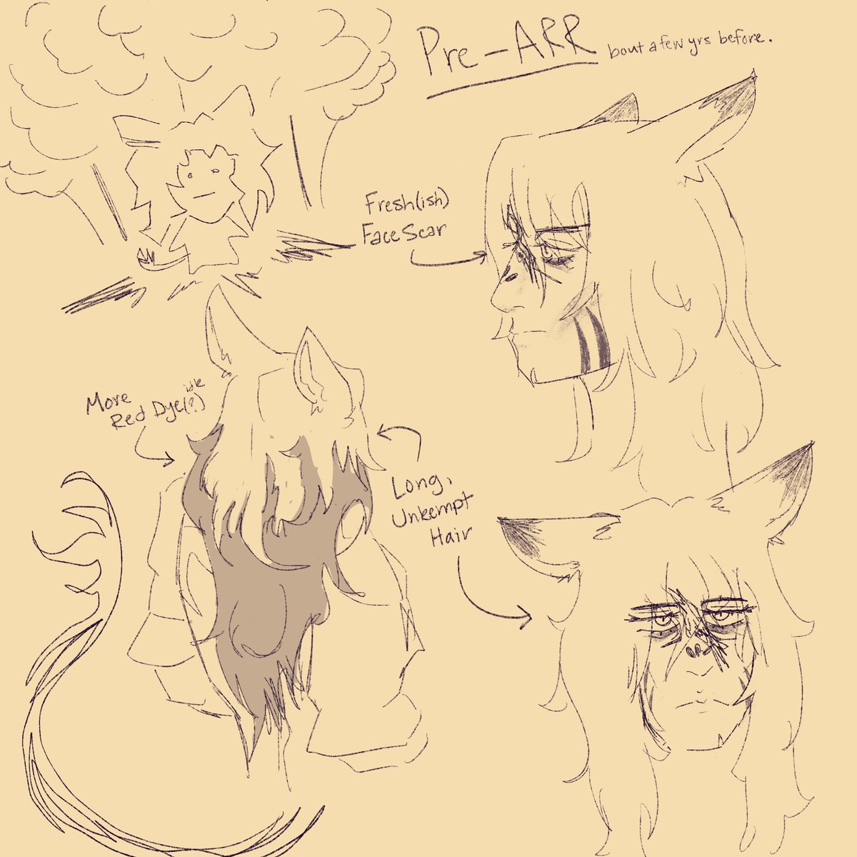miqosauce's tweet photo. Doodled Sauce and thought a bit more abt his long unruly hair from pre-ARR (before he decided to start braiding it back) https://t.co/IhWHPvZbWA