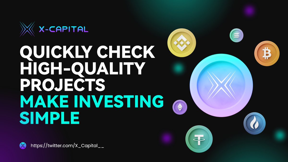 X_Capital__'s tweet photo. 🚀Quickly check high-quality projects
🎉🎉🎉Make investing simple https://t.co/tGBYsTRjPu