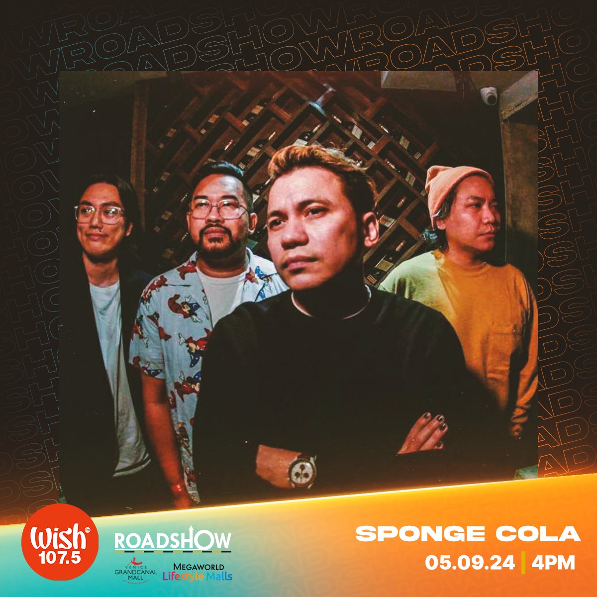 Catch the Wish Bus comeback of American singer-songwriter @lauvsongs and OPM rock band @SpongeColaPH on today's Roadshow! We will be at Venice Piazza, Venice Grand Canal in Taguig City.
