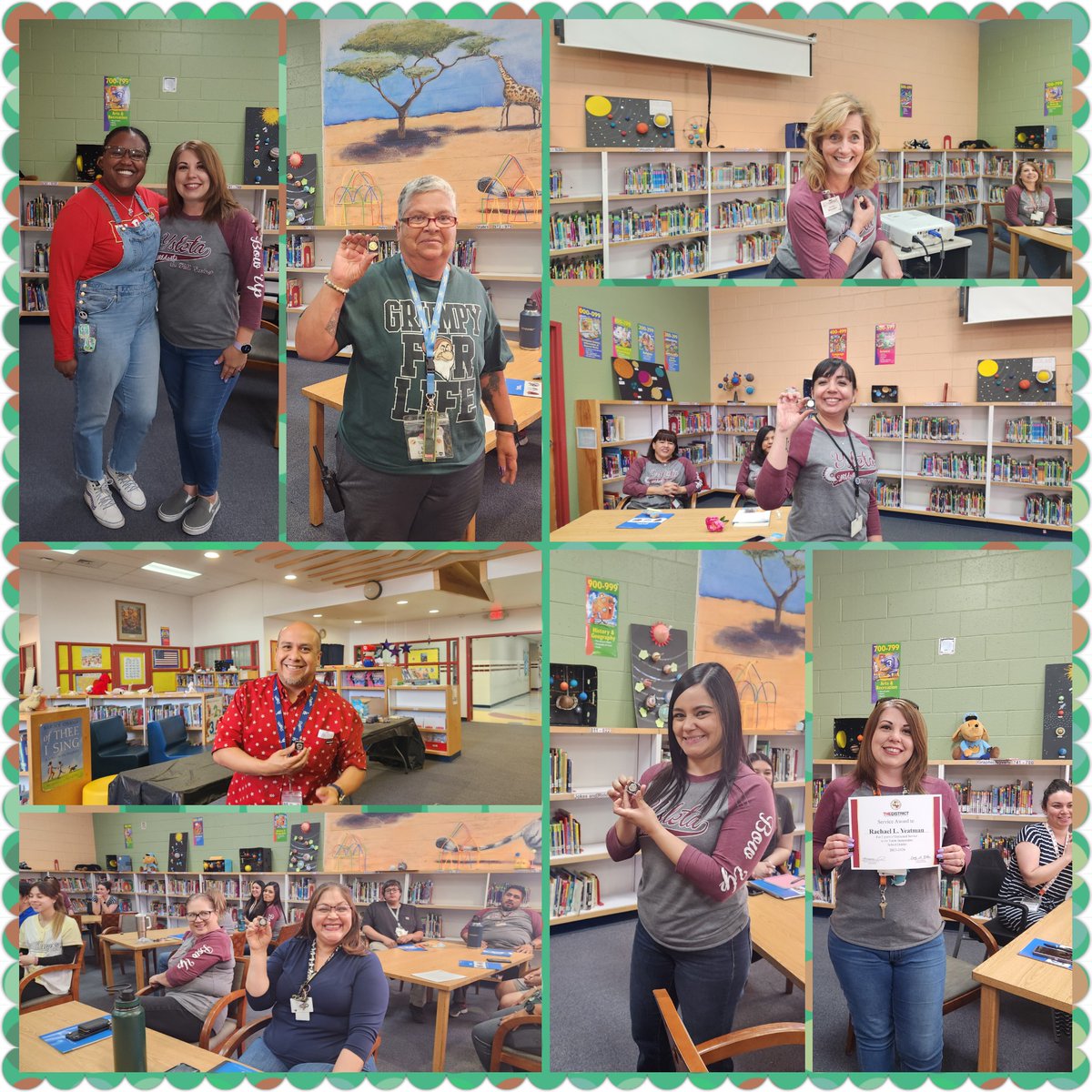 @Presa_Wildcats @presa_library @Banegas19Wendy @AlexCamack 
Today we celebrated Years of Service from 5 to 30 plus years. We also celebrated 🥳 a newly certified Teacher 👩‍🏫 and a Masters Degree in Special Education.  #BowUp
#WeArePresa 
#WeDeliverExcellence
#THEDISTRICT