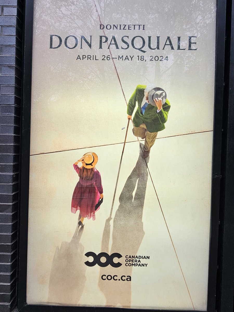 LisaKresky's tweet photo. Week 19, 2024 - Activity #2 - Don Pasquale opera at the Four Seasons Centre for the Performing Arts. Very much a feel-good comedy with a few good laughs. #doingthingsoutsidemyregularroutine https://t.co/6N0OkehNlR