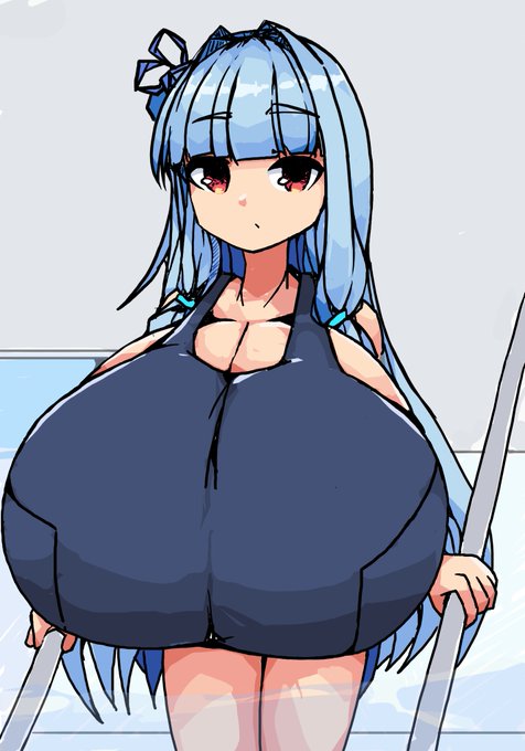 スケブでした
琴葉葵のスク水 胸はでかめということだったのでギッチギチにつめました 