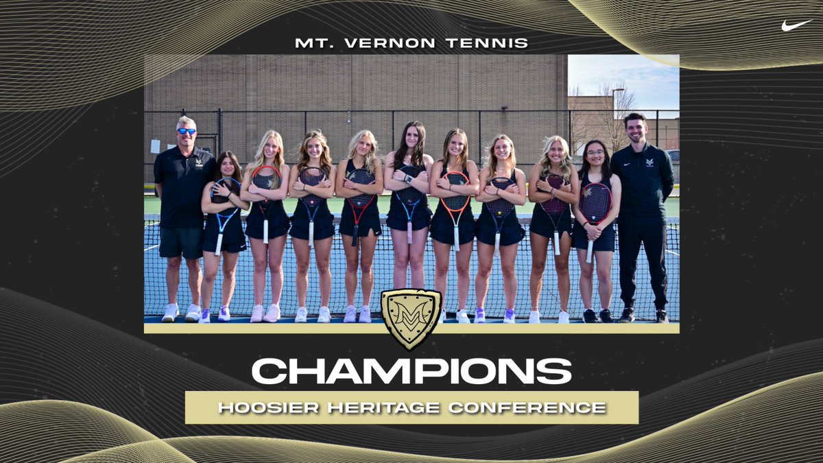 For the first time since 2009, MV Girls Tennis wins the Hoosier Heritage Conference with a 7-0 record in conference play!

#ShieldDefended