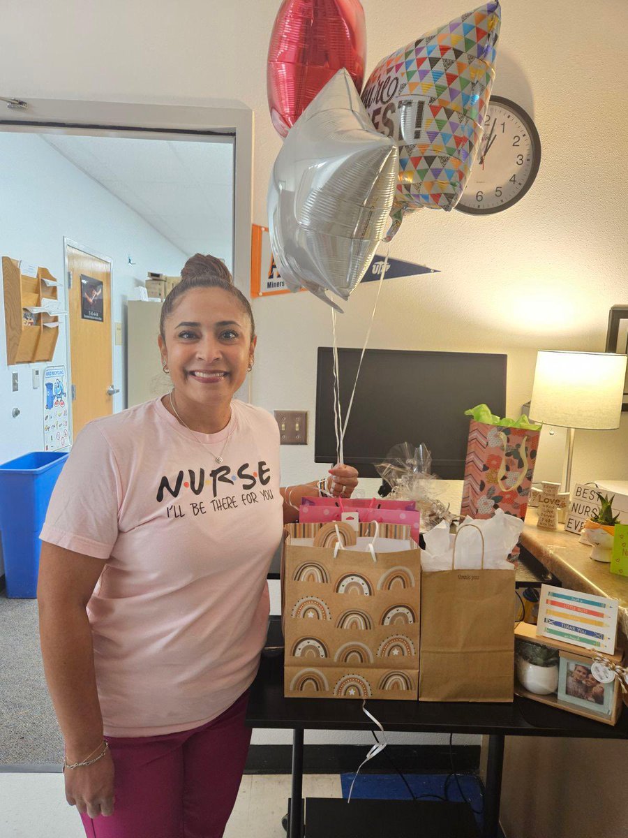 Herrera is fortunate to have Mrs Centeno (Nurse Erika) as part of the Polar Bear Family 💙She is dedicated, knowledgeable & always acts in the best interest of our scholars Thank you, on #NationalNursesDay & every day! 
#itstartswithus @ElPasoISD
#PolarBearProud #polarbearproud