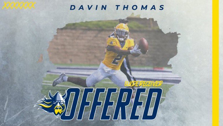 After a great phone call with @Coach_Enderson I’m blessed to receive an offer to Augustana University!! 🟡🔵⚔️ @PureZone49 @CoachHowie33 @JoplinFootball