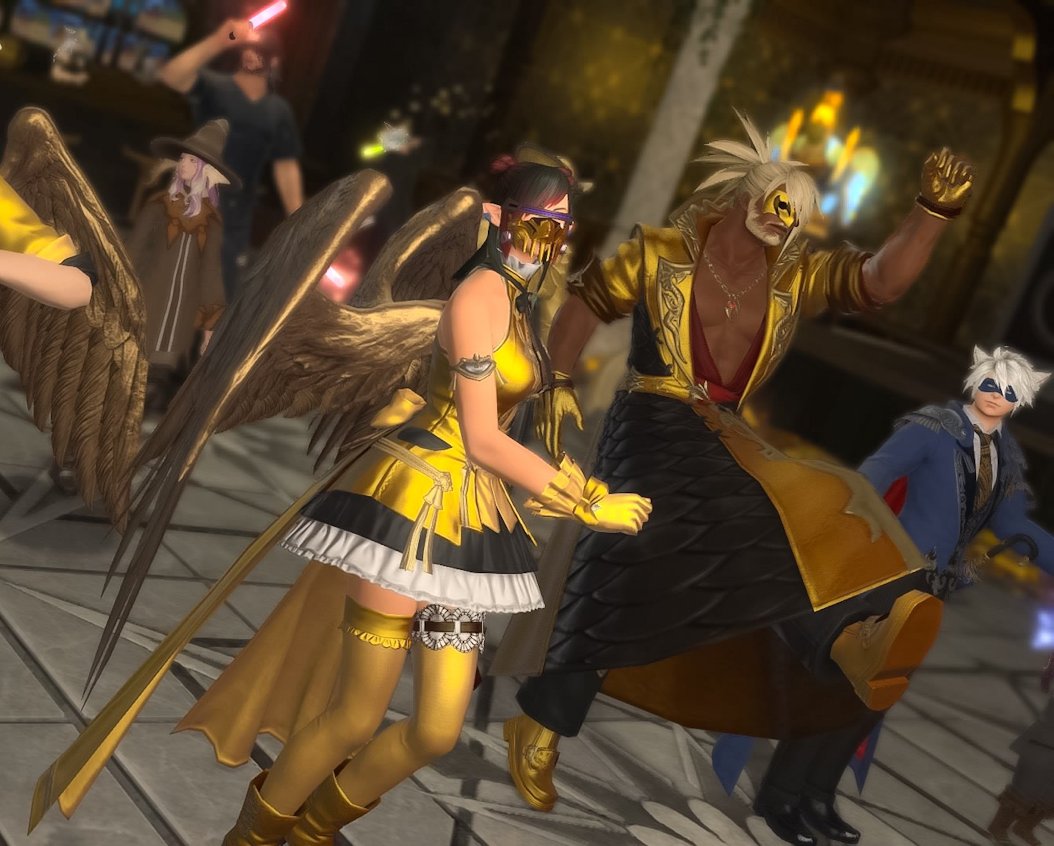 thegoldlegion's tweet photo. ✨Just a FEW more photos from our 24k gala!💛

#ffxivcommunity #ffxivfriends #finalfantasyonline https://t.co/UYvuRj2Acy