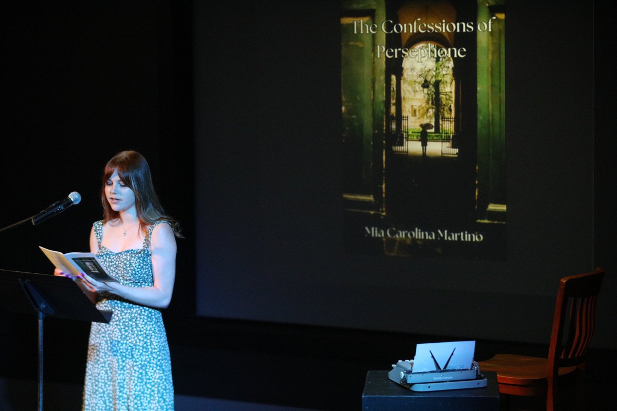 A poetic ending 📖 The final day of classes for spring semester ended in perfect liberal arts fashion: a poetry reading in the black box theater followed by the @MCFightingScots awards in Dahl. 📸 Scenes from the reading featuring works from English 310. #ItsGreatToBeAScot