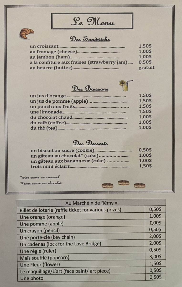 Vous êtes prêts à commander? Café Ratatouille 🐀 is tomorrow. Our grade 7s and 8s are looking forward to serving their guests. It’s a full house! Bon appétit! <a href="/StGeorgeGerman1/">St. George-German PS</a>