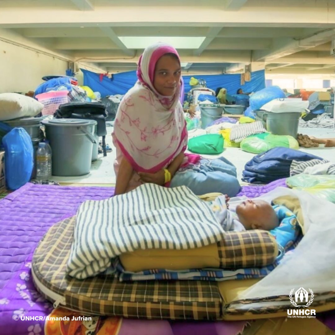 “We spent 45 days on the boat. It was a difficult situation for me because I was pregnant. The whole time while on the boat, I kept praying.'   Insecurity and restrictions in camps are driving Rohingya refugees like Jannatara on boats in search of safety. bit.ly/3Uz5xzW