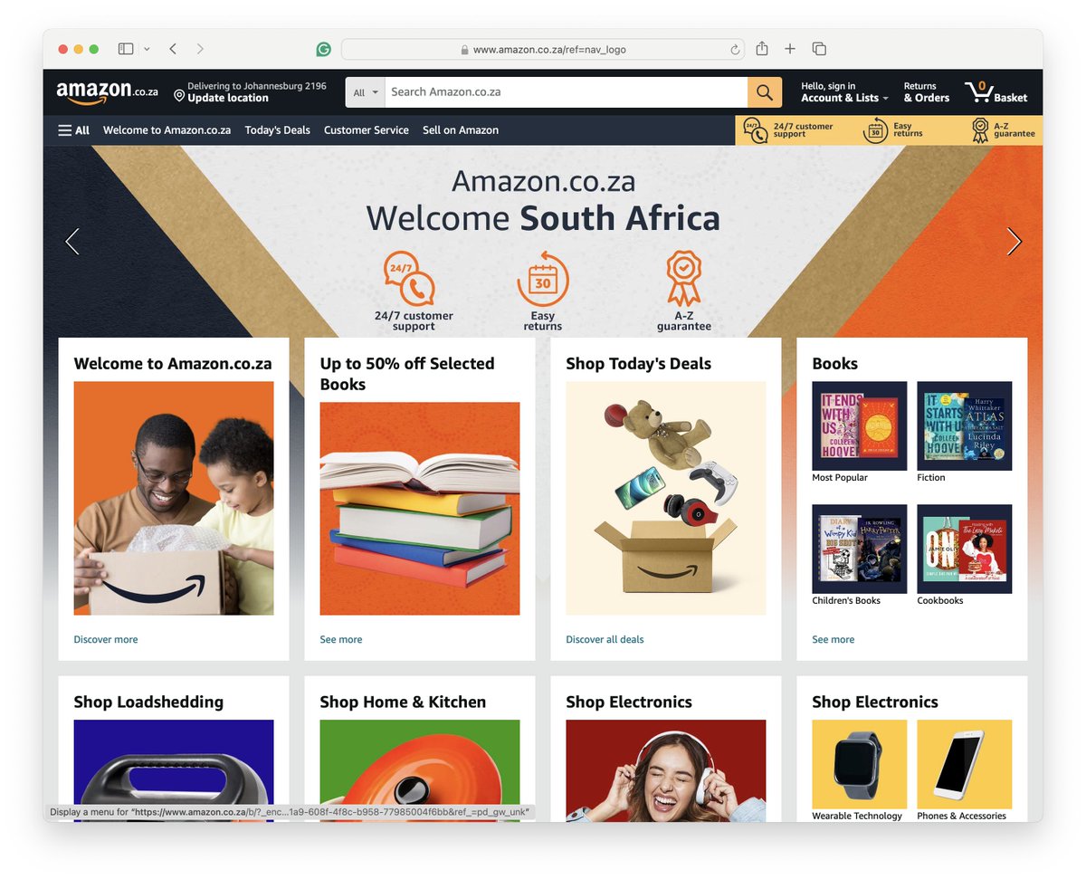 Welcome Amazon South Africa (Amazon.co.za)! 

This now makes 23 Amazon storefronts worldwide. How many are you monetizing?