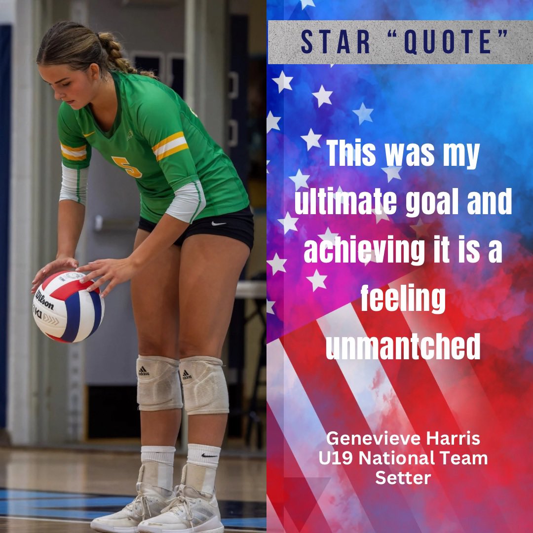 Genevieve Harris has worked her way to #1 Setter in the Class of ‘26 now she has been selected to @usavolleyball U19 National Team. Get to know this name!