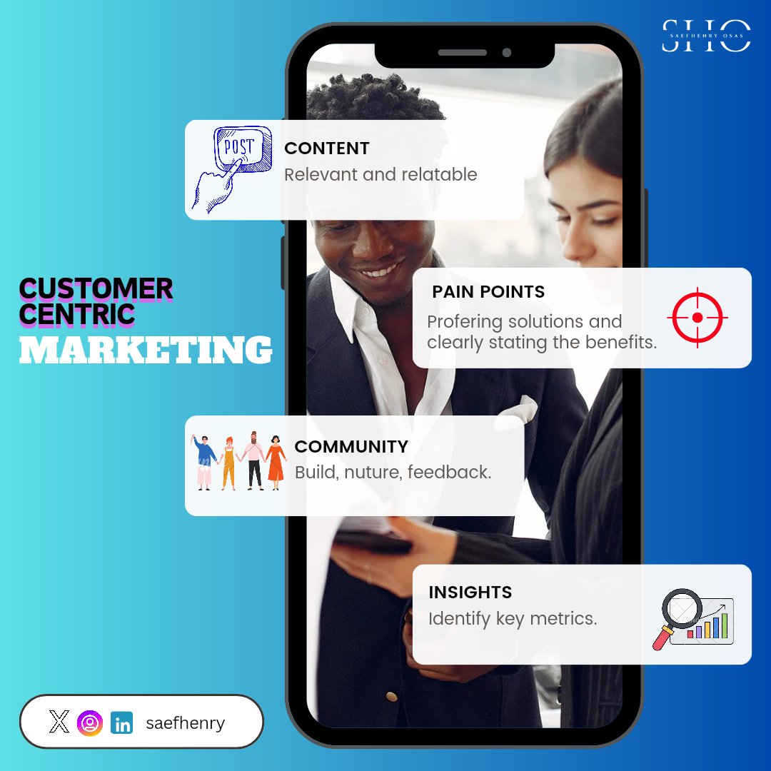 Shift to Customer-Centric Marketing and watch your brand loyalty soar!

➡️ Know your audience: What are their needs & pain points?
➡️ Deliver value: Content that educates & inspires!
➡️ Personalize the experience: Make them feel seen! ✨