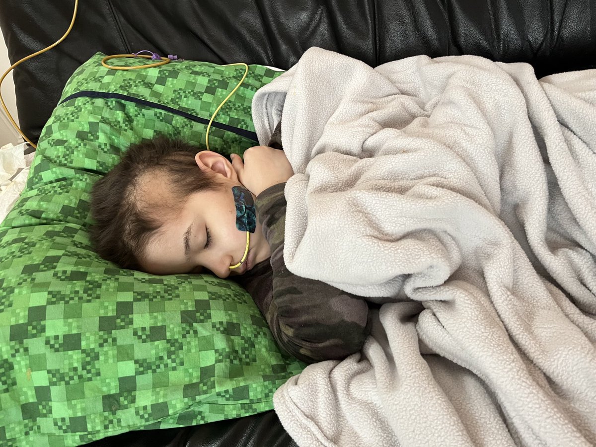 One year ago today. Taking a nap on his grandparents’ couch. He would spend most of the day laying on this couch if we didn’t have to go to an appointment, when he was awake he was usually playing on his iPad or watching a show.