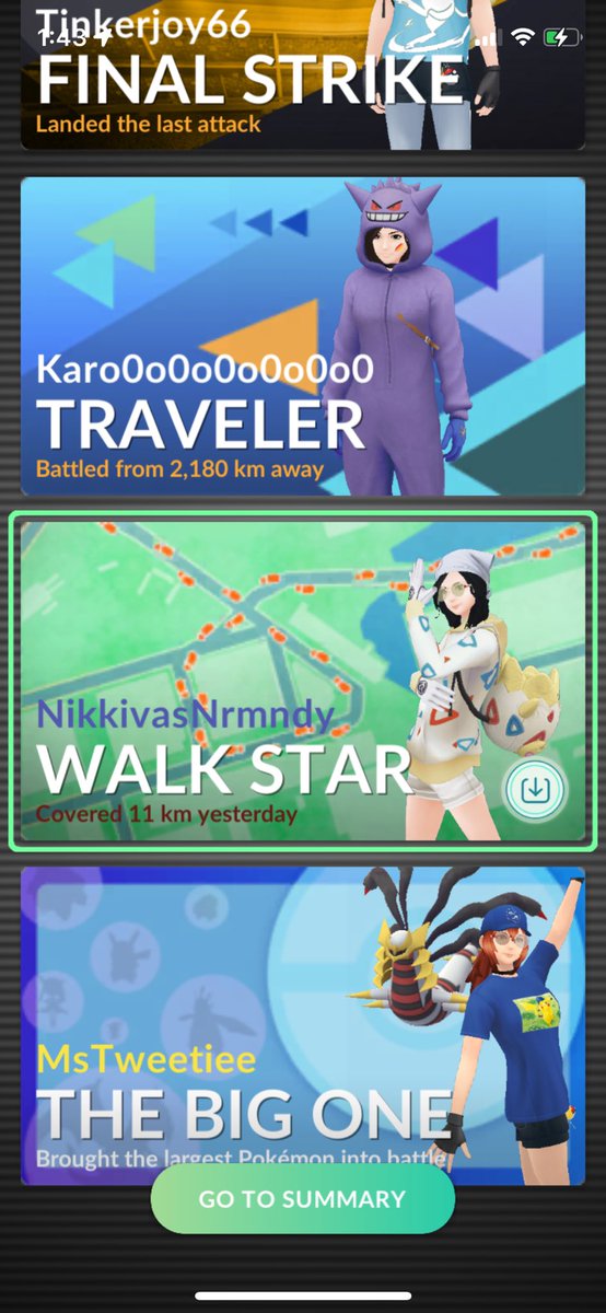 NixvasNormandy's tweet photo. Was almost so happy 😭Note the receipts to me actually trying in yesterdays spotlight hour 😂💛#PokemonGOApp #PokemonGO #PokemonGOraids #almostahundo #walkstar https://t.co/YPIREyw9Jd