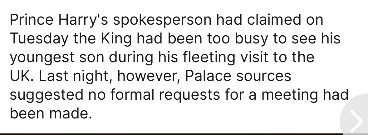 UK Press and Palace Sources; “It wasn’t like the King was busy-busy. Okay he was busy but not that kind of busy. It was the kind of busy where if he had made a formal request, he wouldn’t be busy anymore.”