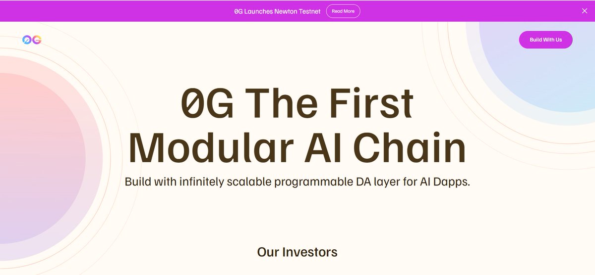 Tham gia Testnet từ 0G Lab

0G Labs một modular AI chain đầu tiên; nhắm tới cải thiện AI dApps về khả năng mở rộng, lập trình lớp Data Availability (DA). Dự án raise vốn $35M vào 03/2024 từ nhiều VC.