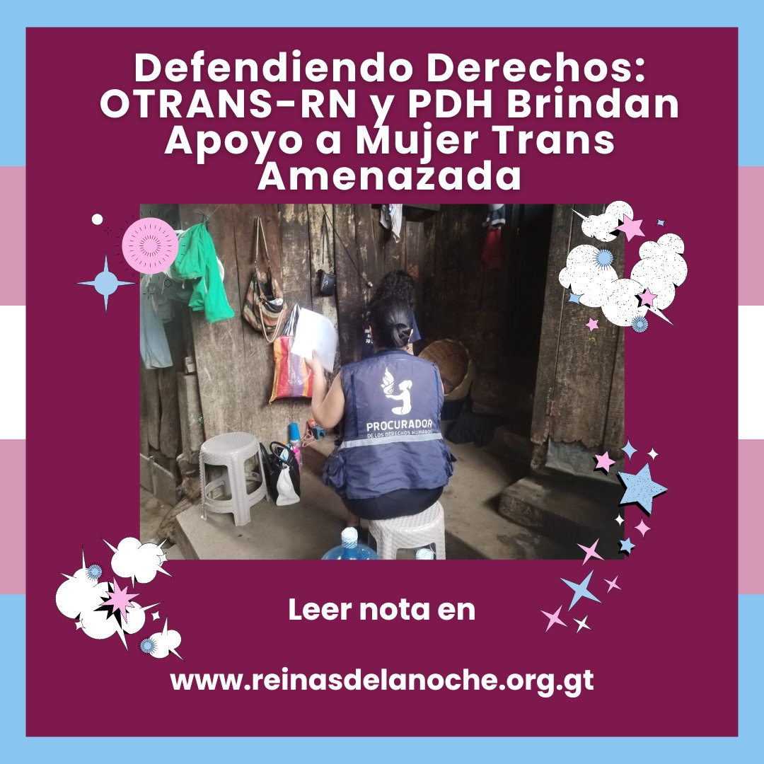 🌟En nuestro compromiso por la defensa de los derechos humanos, brindamos apoyo a una valiente mujer trans de Suchitepéquez, víctima de amenazas. Gracias a nuestra asesoría y a su valentía, contamos con el respaldo de PDH. Leer nota: goo.su/Xwe4Py 📷Foto PDH