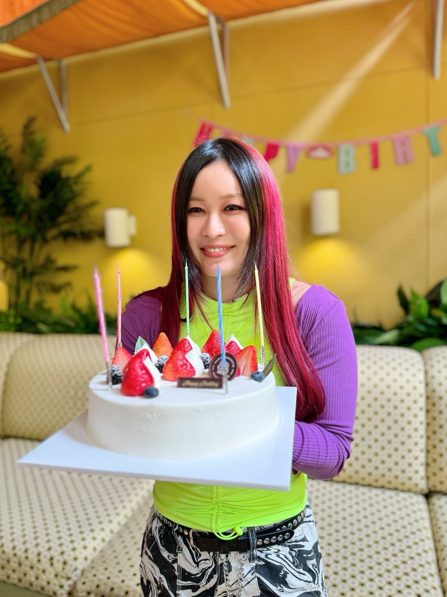 IYO SKY with her 34th Brithday Cake Happy Birthday to the Genius of the Sky once again