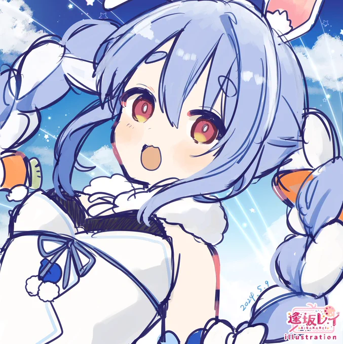 可愛いぺこちゃん描いてみた!! #ぺこらーと #hololive