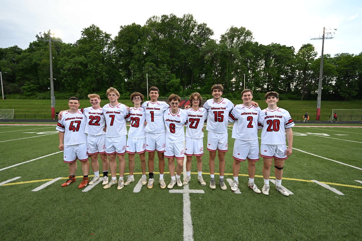 JFHSsports's tweet photo. JF Boys Lacrosse takes the 15-1 win over Blacksburg on Senior Night at Sabre Stadium! 🥍👏 https://t.co/ydIqQXHoxI
