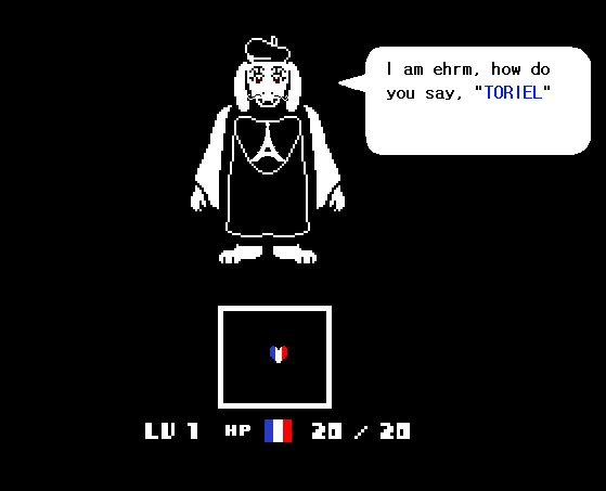 Did you know it? 'French Mode' was originally planned for Undertales, but Toby Fox put a stop to it due to 'irrevocable grudge against the french..' Whew!