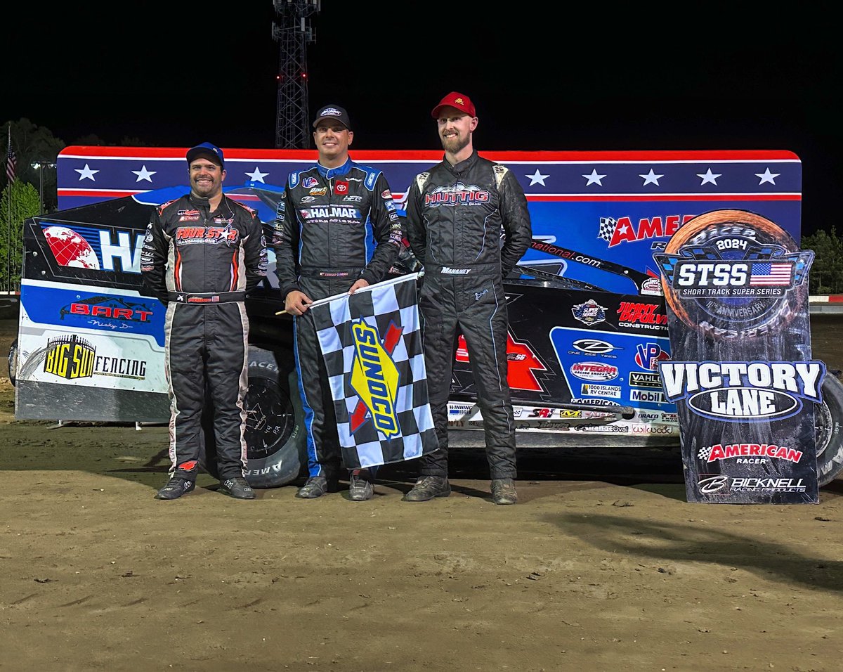 💎Stewart Friesen is your Diamond State 50 winner, Anthony Perrego 2nd and Mike Mahaney 3rd.