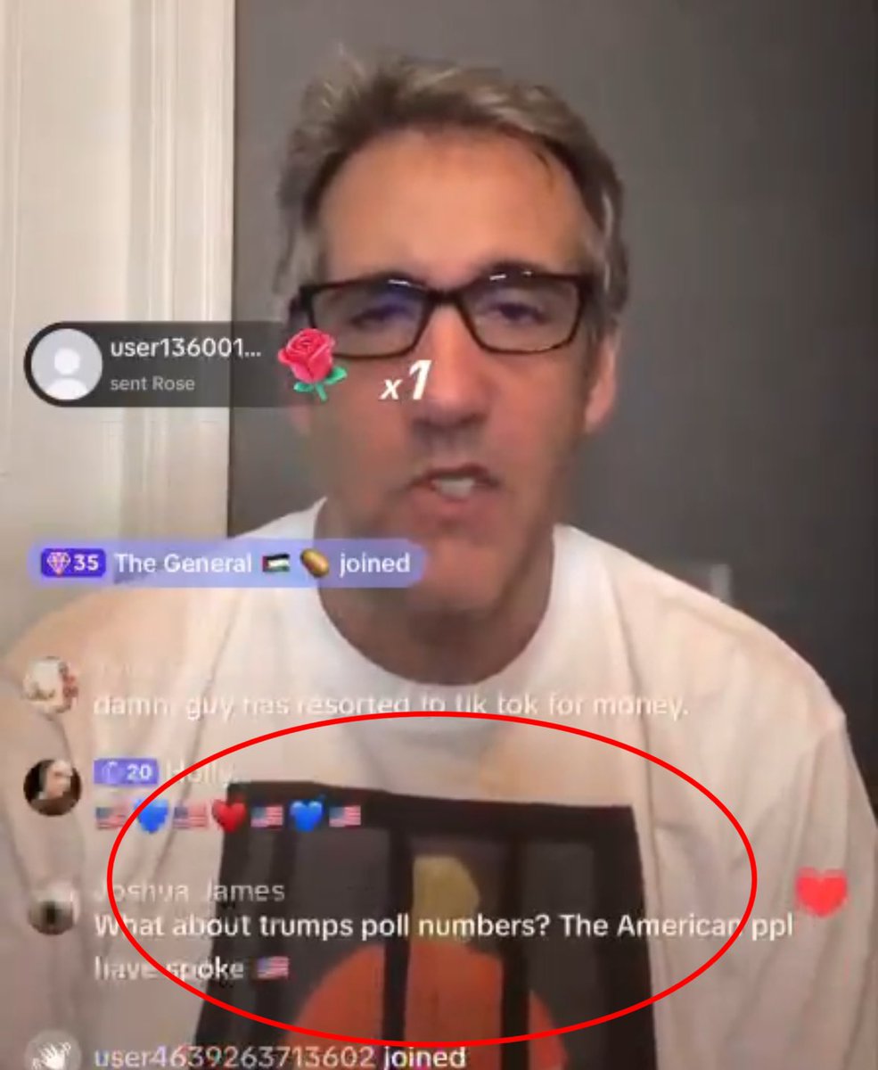 Michael Cohen is allowed to wear a T-Shirt depicting the defendant in a trial he is the “star witness” in behind bars and talk about the case on a TikTok live stream. Meanwhile, Donald Trump isn’t even allowed to defend himself due to a gag order..