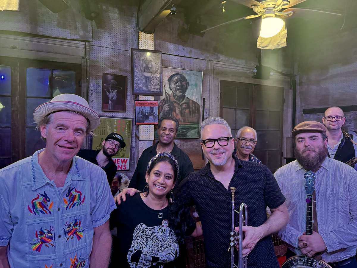 Thank you , Preservation Hall and New Orleans! It was a real honor playing with you tonight! ⁦@PresHall⁩ #neworleans ❤️❤️