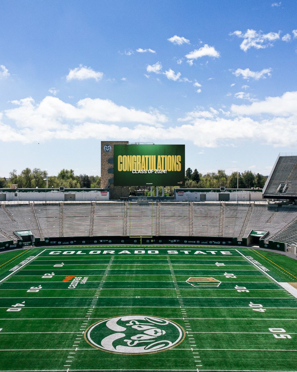 𝗛𝗲𝘆 #CSUClassof2024 𝗚𝗿𝗮𝗱𝘂𝗮𝘁𝗲𝘀!🐏 Take your grad photos at Canvas Stadium! Gates will be open to grads, courtesy @canvasfamily: » Thurs. 10 a.m. - 12 p.m. » Fri. 12 p.m. - 3 p.m. » Sat. 11 a.m. - 2 p.m. See you there!🎓 #Stalwart x @ColoradoStateU