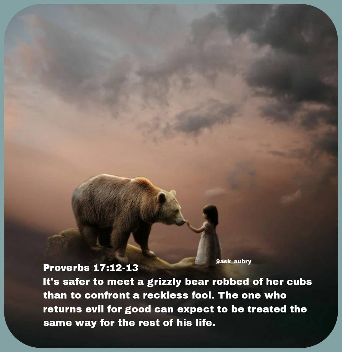 Even God chose the bear.