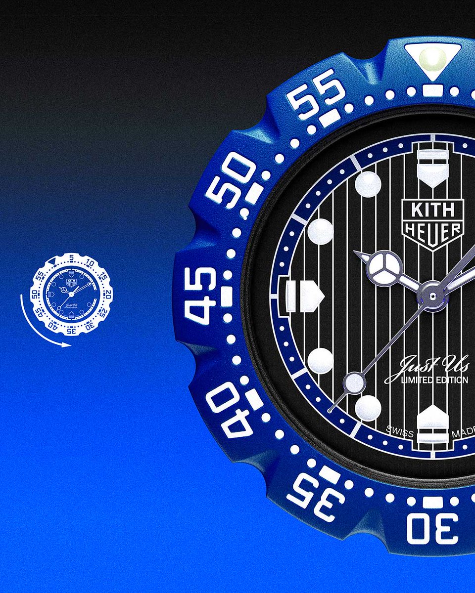 35mmのTAG Heuer Formula1 | Kith ブルーとグリーンの2モデルは、タグ・ホイヤー 銀座ブティック、タグ・ホイヤー 表参道店、タグ・ホイヤー 心斎橋店、タグ・ホイヤー 新宿伊勢丹店、タグ・ホイヤー 梅田阪急店の5店舗にて販売中です。

▼詳細
tag.hr/x_f1_plp_240509

#TAGHeuer #TAGHeuerFormula1