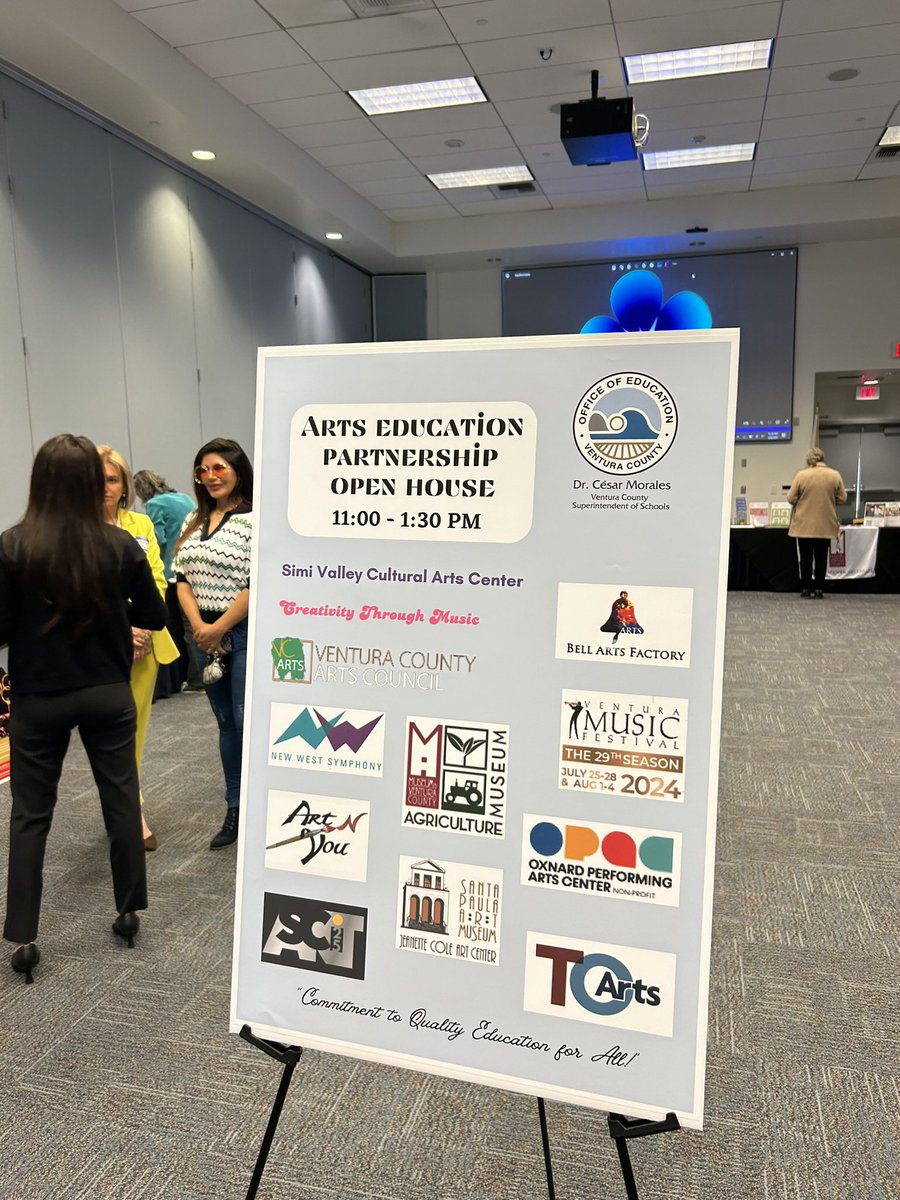 #Proposition28 Arts & Music in Schools Funding, Brett Taylor @VenturaCOE has been our lead in arranging a five-part series w/Peggy Burt, Mindfulness/Arts Education Coach, strategic planning. Culmination workshop followed by #VAPA area arts Open House @CACountySupts @CACountyArts