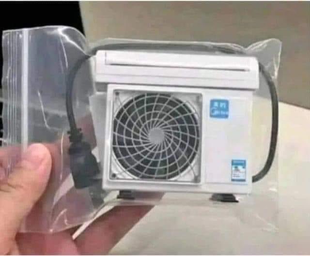 Por fin me llegó mi aire acondicionado, gracias temu.