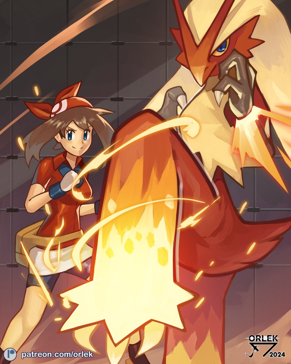May and Blaziken!
Pokémon Ruby and Sapphire.