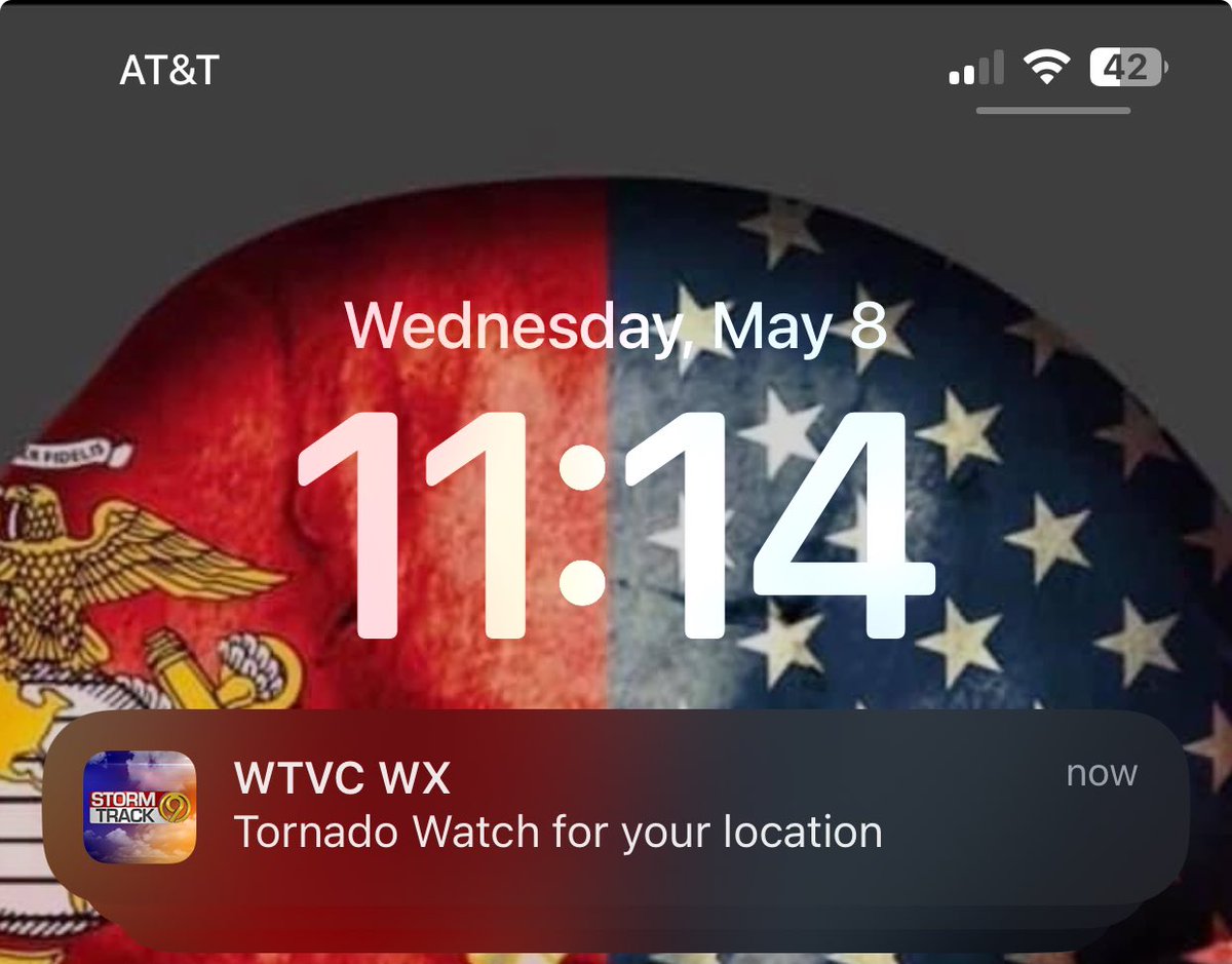 Just got the Tornado Watch notification from my weather app. Prayers would be appreciated, Frens.