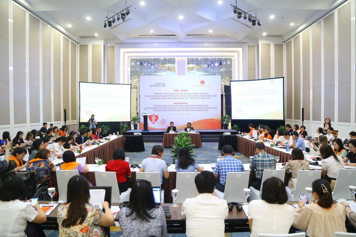 8⃣ years of 🇺🇳&🇻🇳Gov collaboration led to a successful National Action Month. At the Review & Planning workshop, we celebrated 🔹6.1K+ initiatives in 63 provinces 🔹~1/3🇻🇳population reached 🔹53K+ media mentions & 2.8M social engmt More great initiatives in 2024! #EndGBV #16DOA