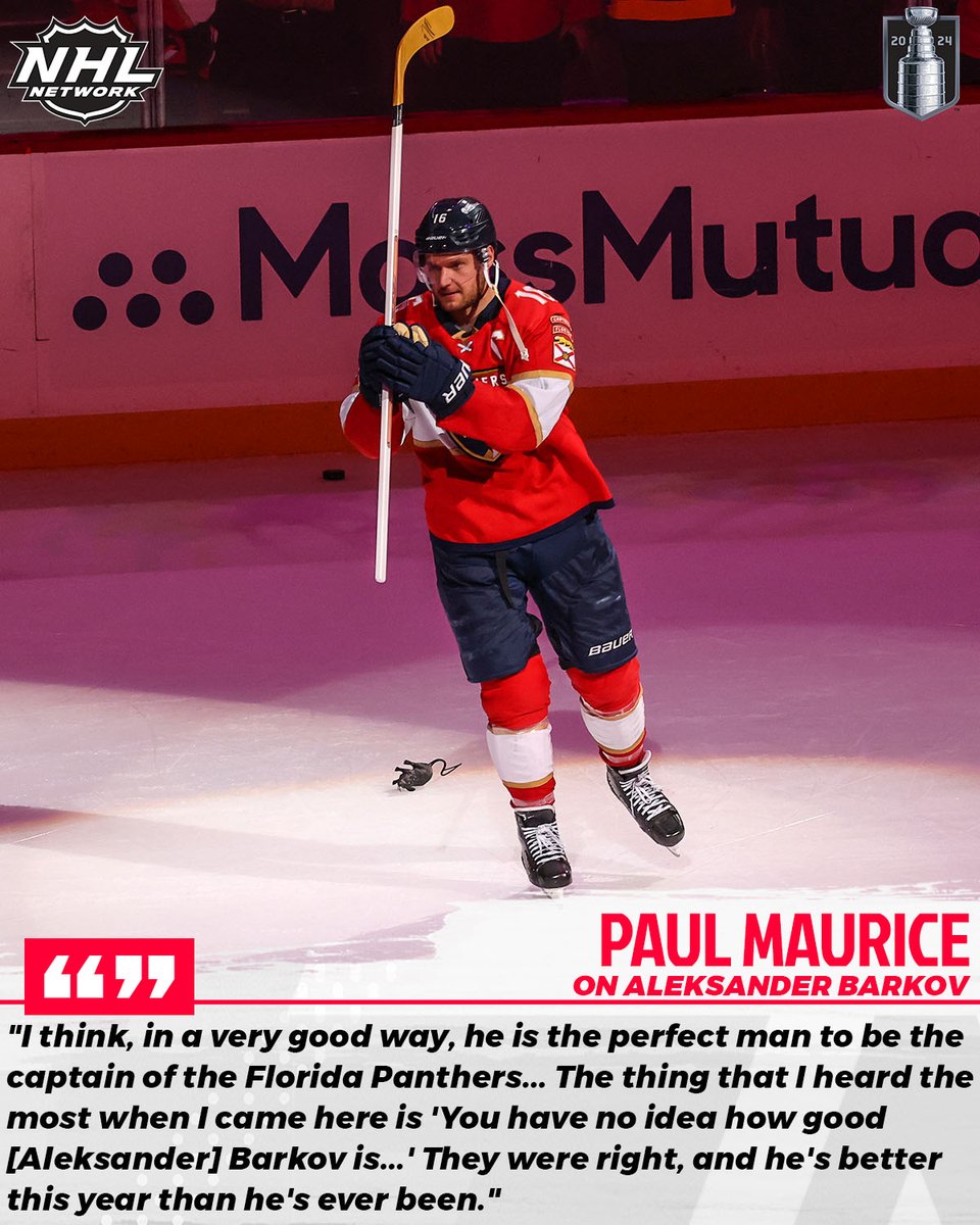 Paul Maurice knows that Aleksander Barkov is the right man for the job.

@FlaPanthers | #TimeToHunt | #StanleyCup