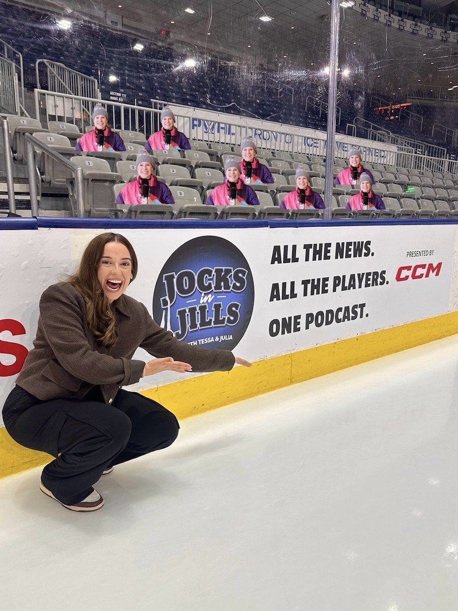 We are SO excited about this one (can you tell😂?)!! WE HAVE BOARD ADS IN ALL 4 PWHL POSTSEASON ARENAS. If you see one, tag us and @CCMHockey. We might have a prize for one listener who does 👀 @juliatocheri @Tessab25