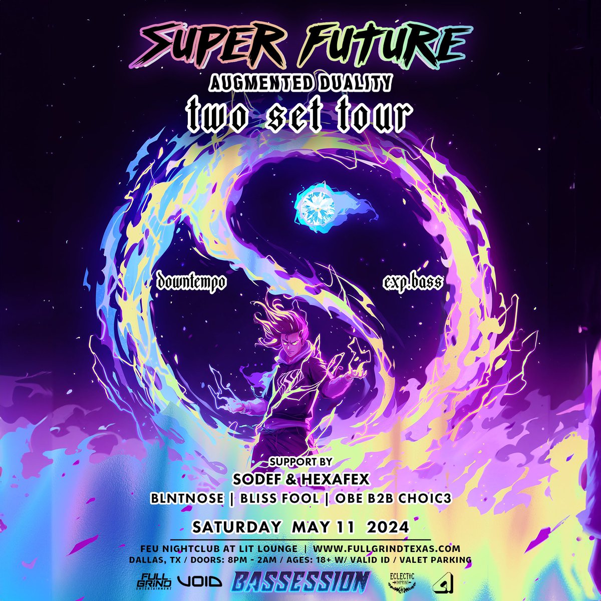 Super Future is this weekend! ✨💎✨ 5/10 — Houston at 9pm Music Venue 5/11 — Dallas at Feu Night at Lit Lounge