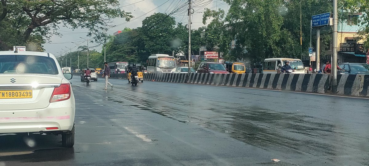 Heavy drizzling at Thirumangalam