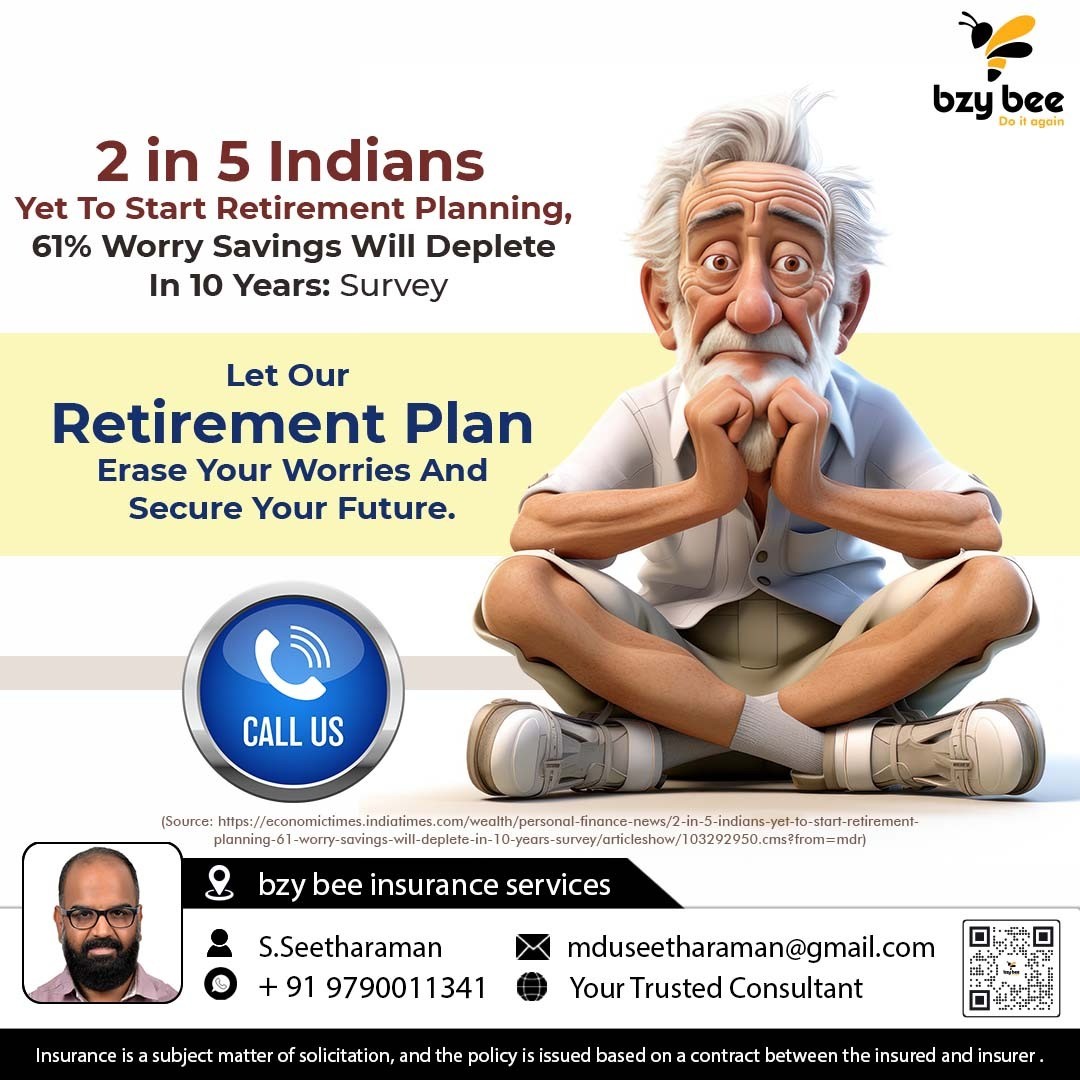 Retirement planning is a must, and we understand your concerns. Let our team guide you towards a worry-free future. Call us today! ☎️💼

Hashtags: #RetirementPlanning #SecureYourFuture #FinancialFreedom

ஓய்வூதிய திட்டமிடல் அவசியம், உங்கள் கவலைகளை நாங்கள் புரிந்துகொள்கிறோம்.