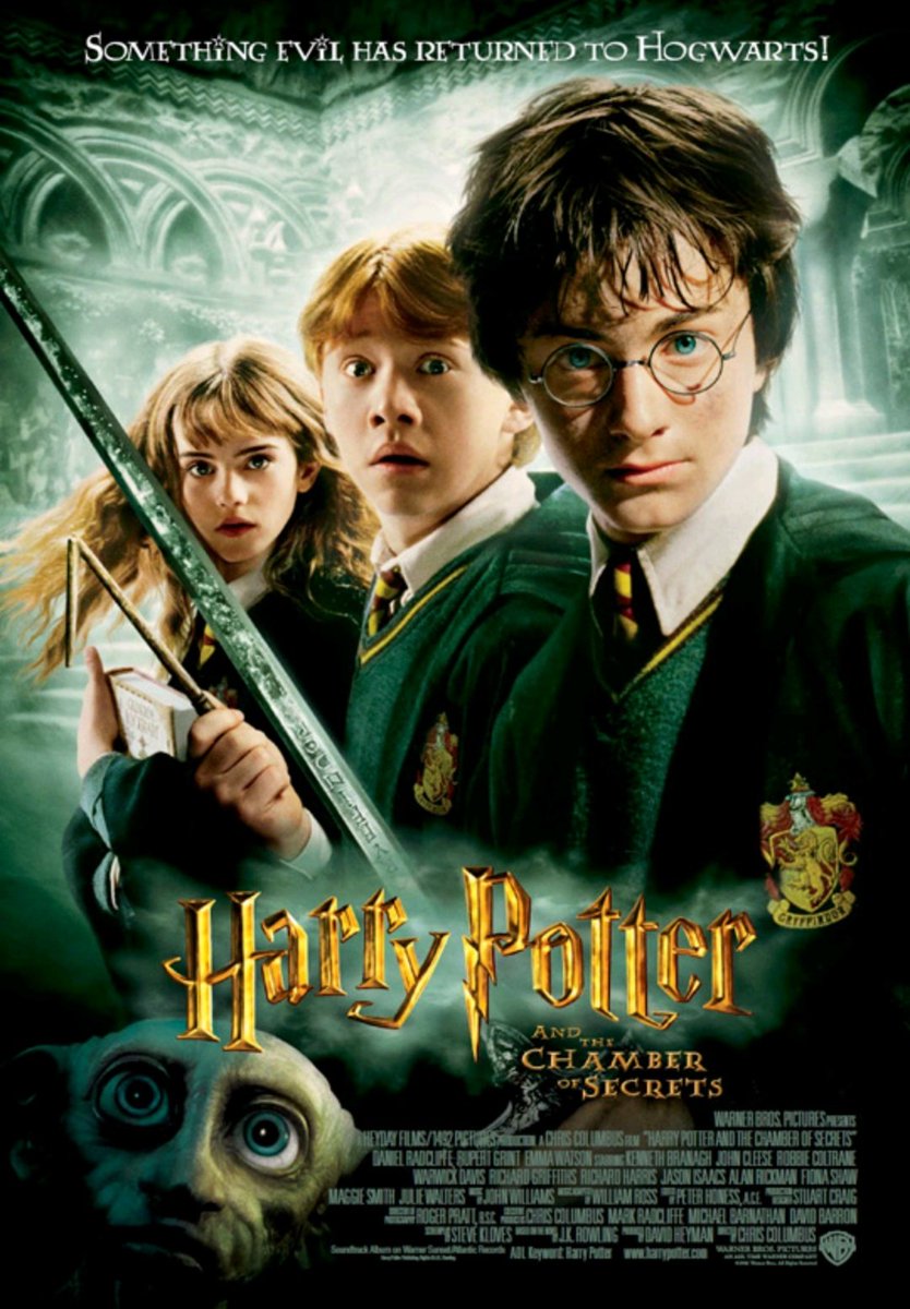 📽️Harry Potter And The Chamber Of Secrets (2002)🎥  FamilyShield Rated G (Suitable for all ages, with ⭐️no sexual content, ⭐️no LGBTQ+ content, ⭐️no woke content, minimal rude behaviors, and no bad language.)#WarnerBrosPictures #HarryPotter #MaxTV #PeacockTV #family 

ℹ️Great…