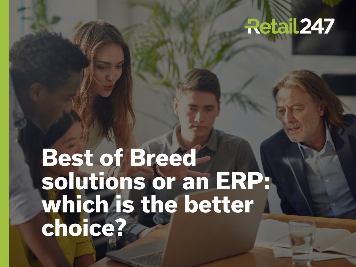 Retail247_'s tweet photo. Retailers often seem to be weighing up which would suit their business more: an ERP, or a combination of best of breed software.
Find out what we'd suggest in our latest blogpost.
https://t.co/zaCBAsz2YL
#ERP #BestofBreed #retailtech #retailsolution https://t.co/ew2D2EWzXM